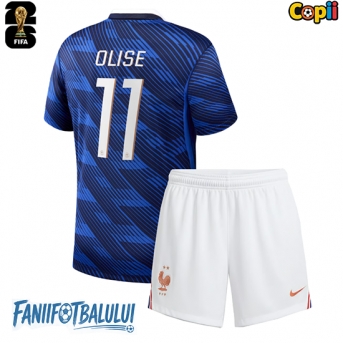 Franța Michael Olise #11 Echipament de Fotbal Replică Mondial 2026 Copii Acasa (+ Șorturi)
